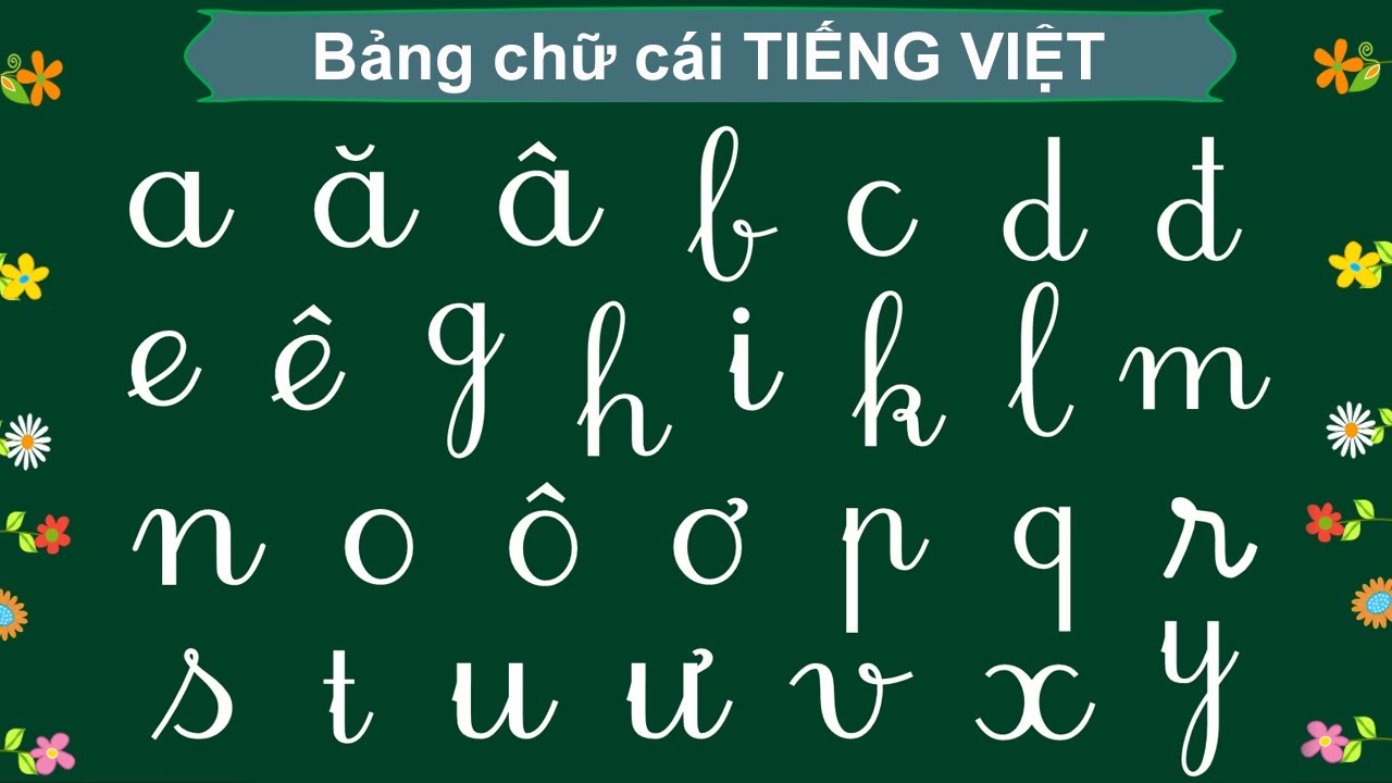 Bảng chữ cái tiếng việt